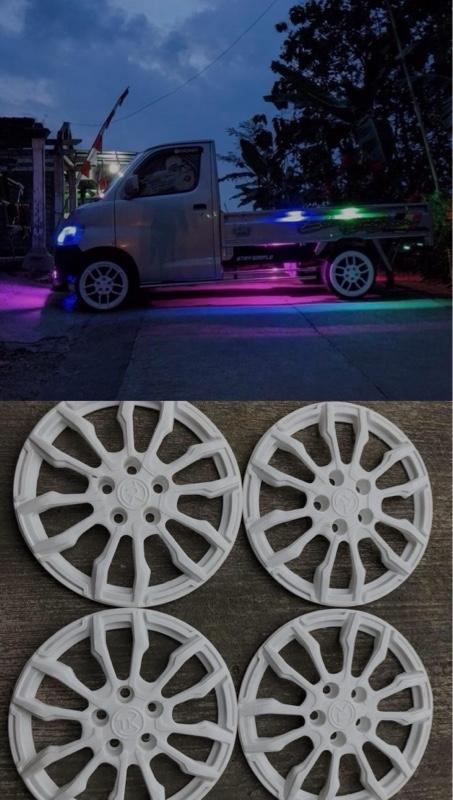 1biji Wheldop pick up ring 17 baut roda 5 L300, Granmax , New carry bahan plastik lentur