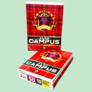 Buku tulis campus 50 lembar "ALFA CAMPUS"uk boxy panjang campus isi 10 buku Paper