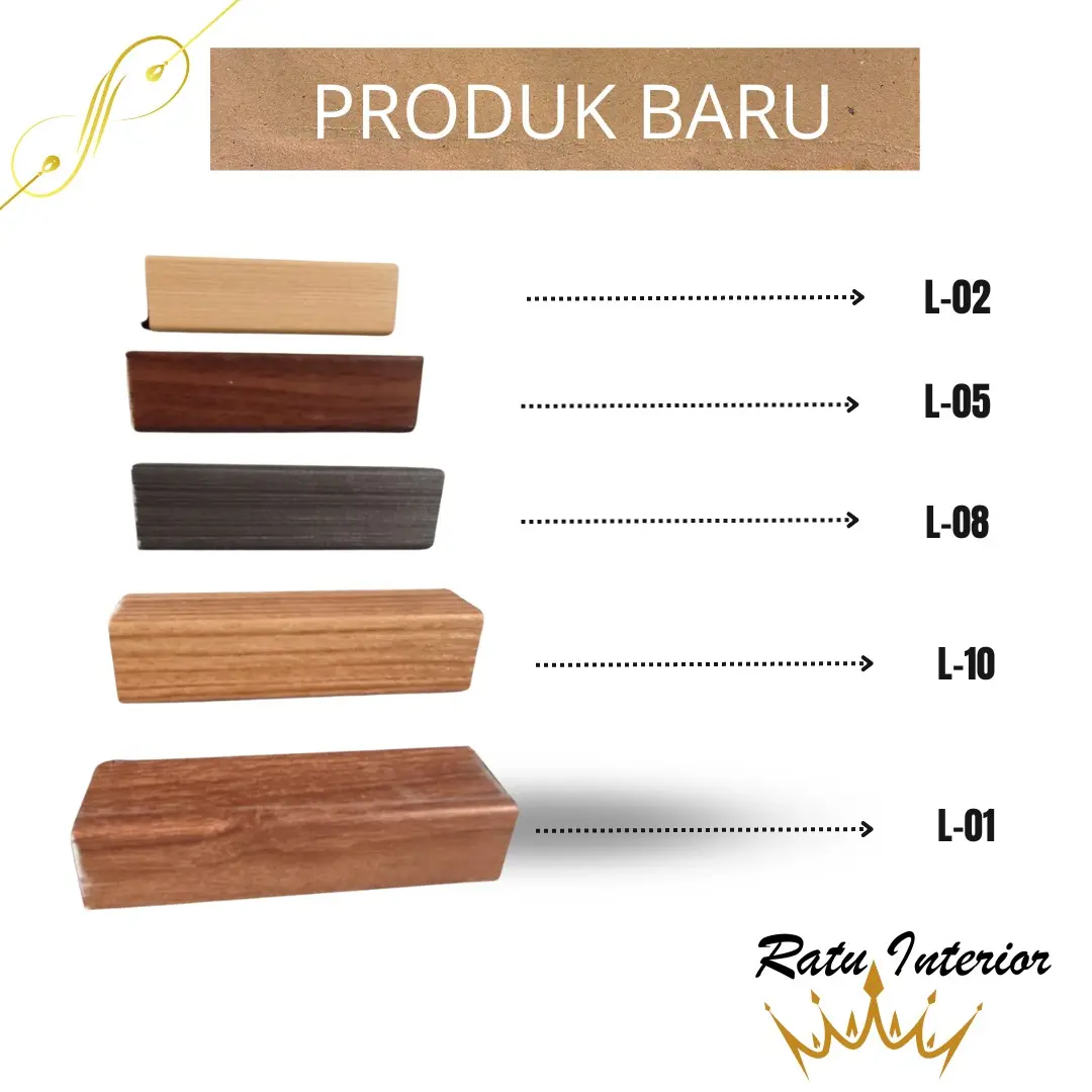 list wpc/ list L/ penutup sudut/ tambahan alat pemasangan wpc atau spc
