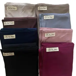 HIjab pashmina kaos Rayon-Rayon saiz 180x75 style korea Muslim Wanita pasmina Syal