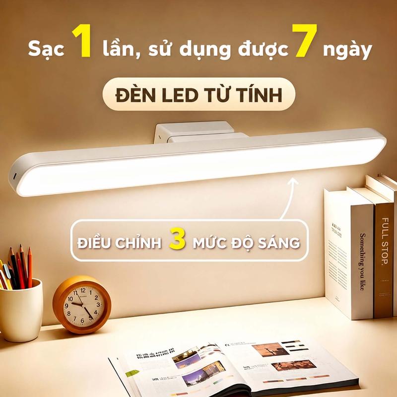 Đèn LED Từ Tính Cảm Ứng Dán Tường Chống Cận Thị - Đèn Bàn Học Đọc Sách Sạc Tích Điện Có Remote Hẹn Giờ