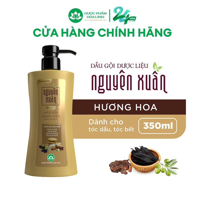  Dầu gội dược liệu Nguyên Xuân bồng bềnh 350ml - Dành cho tóc dầu bết - Tặng thêm 10% thể tích giá không đổi 