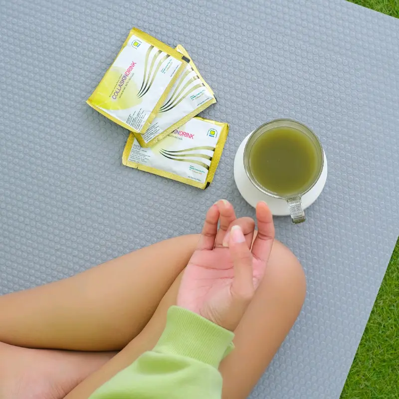 Collaskin Drink Teh Matcha dengan Kolagen Sapi Halal untuk Skincare Cepat 4