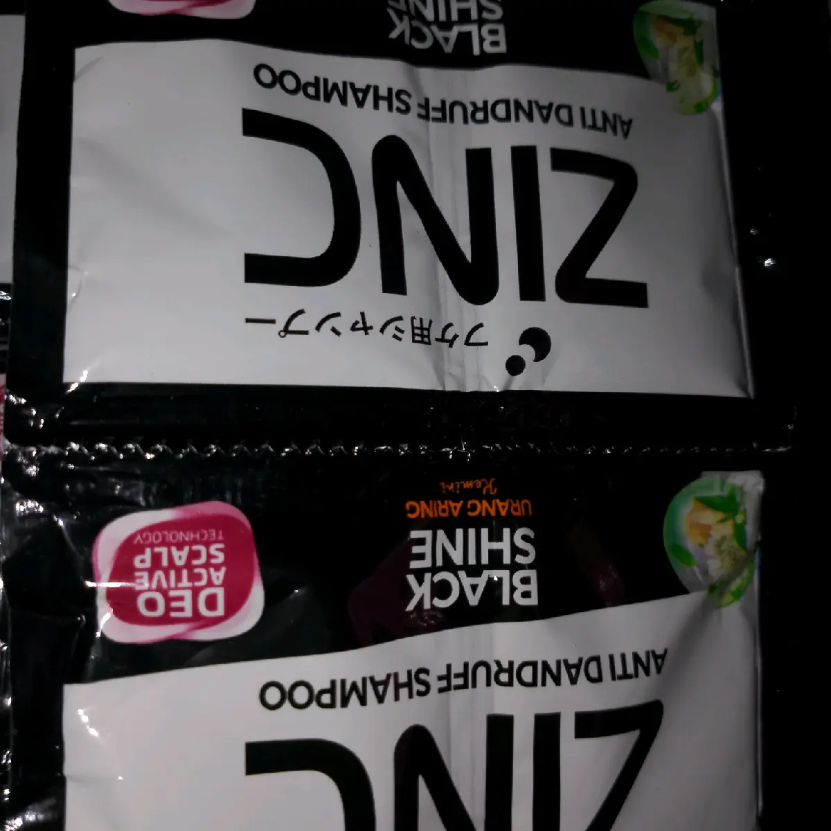 shampo zink warna hitam 1 renceng isi 24 pcs