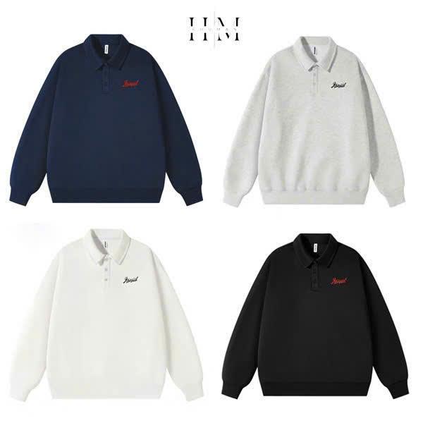 Áo Polo Sweater Vải Nỉ 2 Da Nam Nữ UNISEX SIXHUMAN HM088 Menswear