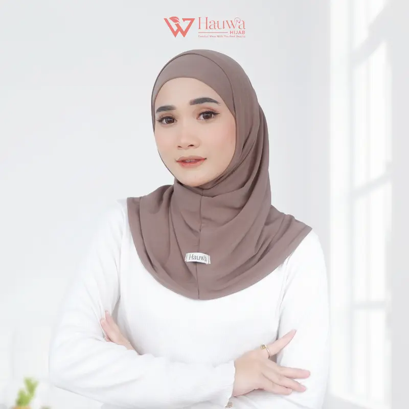𝗛𝗔𝗨𝗪𝗔 Medina Sporty - Bergo Instan melayu Plus soft Inner Nyaman 0