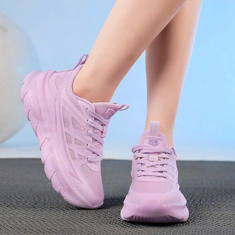 [TĂNG SIZE] Giày Thể Thao Nữ Tập Gym Aerobic Chạy Bộ Đế Nhẹ PRD-8859 Tím Sneaker Sport Tập Thể Dục Tập Chạy Bộ