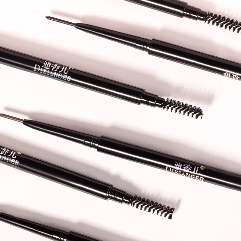 HLLR 2in1 Eyebrow Eyebrow Pencil Super Sharp Thin Pensil Alis Tipis Tajam Untuk Menggambar Alis Guratan Microblading Eyebrow Original Kering Waterproof