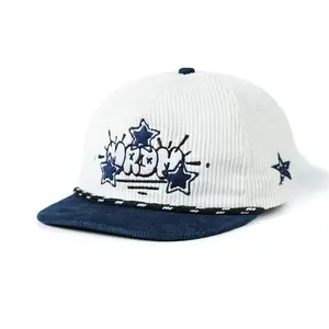 PROMO 50 % - Topi Pria Rope hat Corduroy Nino Grafitty Full Black Thisplan