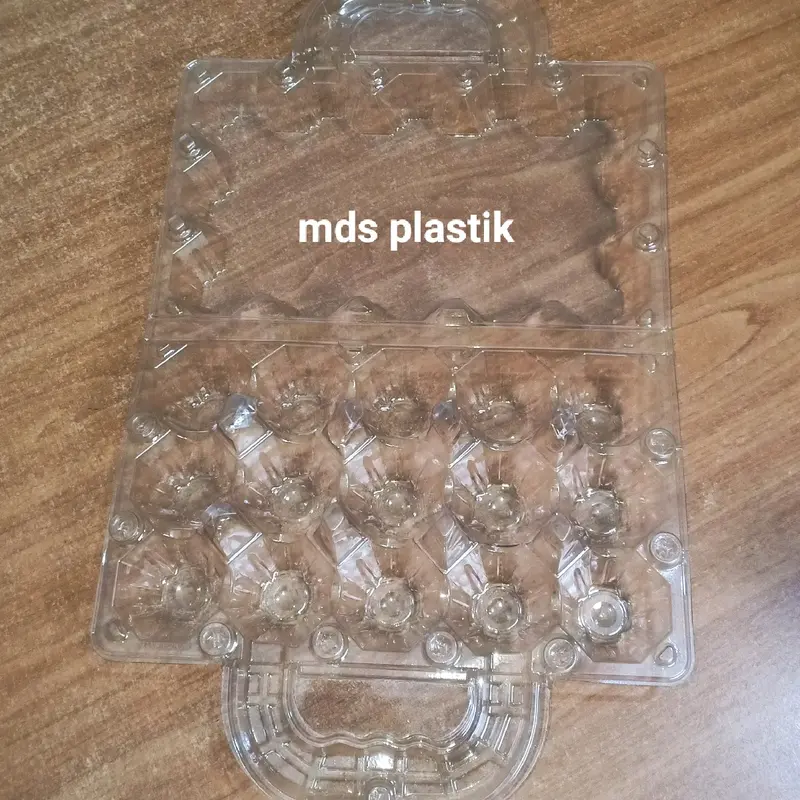 Tray Mika Telur 15 Kancing Ada Handle / Wadah Telur 1