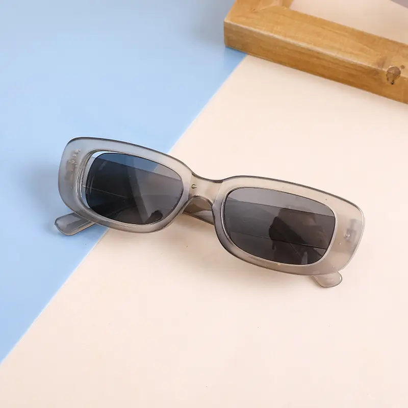 Kính Râm Trẻ Em Gọng Vuông Retro, Chống Nắng Ngoài Trời, Chụp Ảnh Du Lịch 4