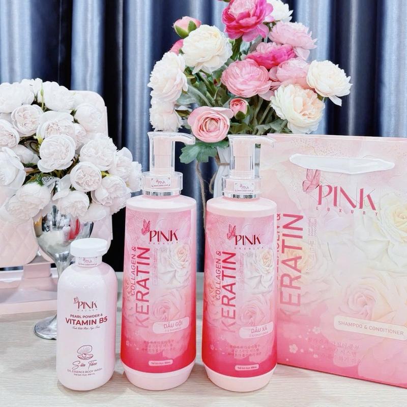 Gội & Xả Pink Thơm Ngọt 1,6ml & Tặng Quà 20/10 sữa tắm pink 300ml