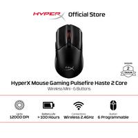 Gambar HyperX Mouse Gaming Pulsefire Haste 2 Core 2.4GHz Wireless - Black / White 12000 DPI 6 Buttons RGB LED Lightweight Ergonomic Non Silent Ringan Original - Black dari HyperX Indonesia Kota Administrasi Jakarta Utara 1 Tokopedia