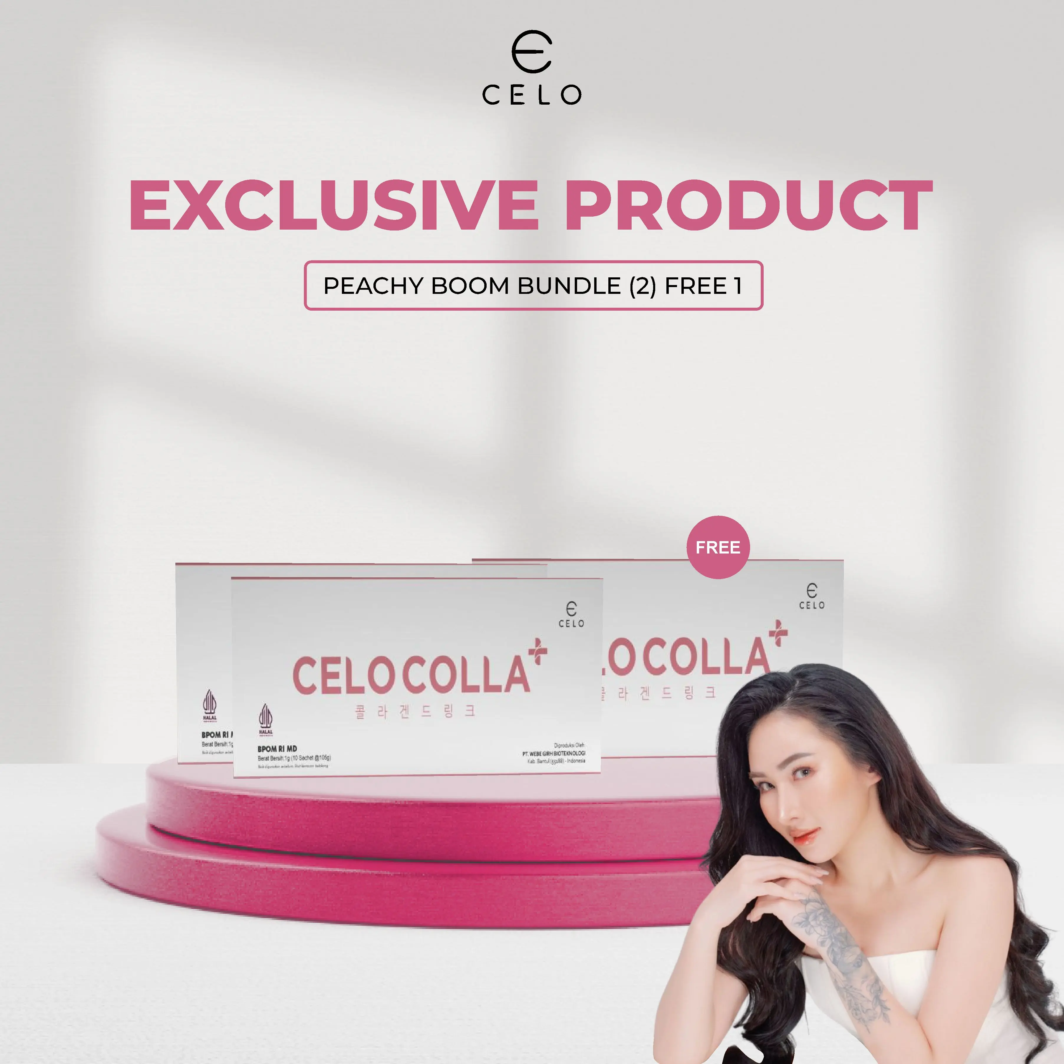 (Free Peachyboom) CELO BUNDLE (2) PEACHYBOOM DRINK
