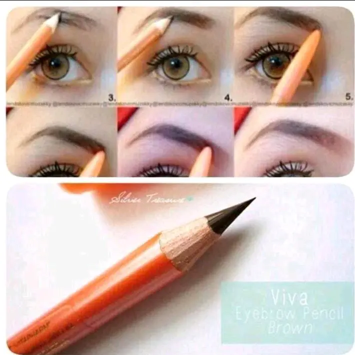 Pensil Alis Viva Original Hitam dan Coklat