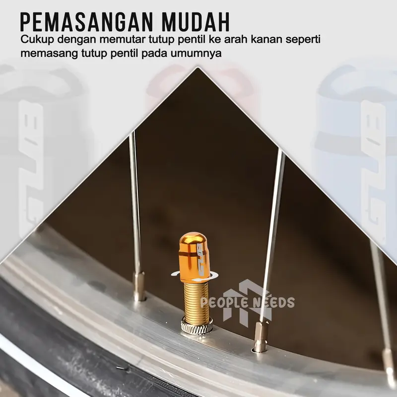 Pentil Ban Sepeda GUB Aluminium Aloy Motor Mobil isi 2 pcs 4