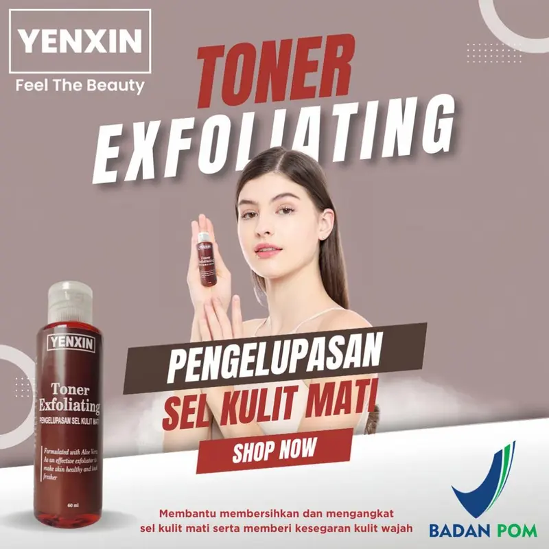 YENXIN Toner Exfoliating Khusus Flek Pengelupasan Sel kulit Mati Darkspot, Melasma Hiperpigmentasi Noda BIntik Hitam Wajah Bekas Jerawat Pemutih Kulit Kusam Susah Putih 0