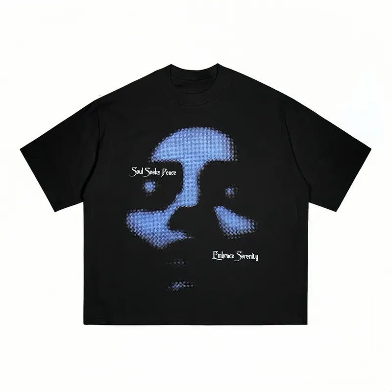 Kaos Boxy Fit Oversize T-shirt Pria dan Wanita Baju Lengan Pendek Cotton Combed 20s Hitam Sablon Atasan Distro Skena Keren Santai Oblong 3