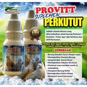 Provitt Vitamin Burung Perkutut memperindah Durasi Kicau Meningkatkan Volume Suara