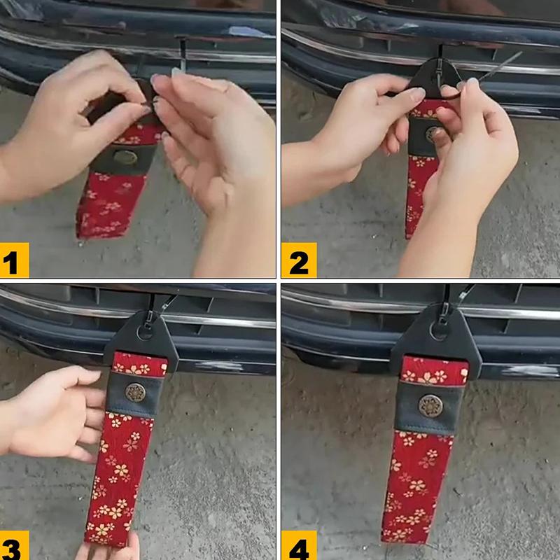 Product Introduction of Tow Strap Car Modification Sports Koi Red For Ancient Japanese style Bumper Traction Rope Trailer Hook Fit for Decorative Belt 23