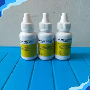 OBAT - Kuning Acriflavine Plus HCL BPC 30mL Obat Ikan hias Cupang Betta Guppy Koli Channa Kutu White spot whitespot luka merah alergi udang