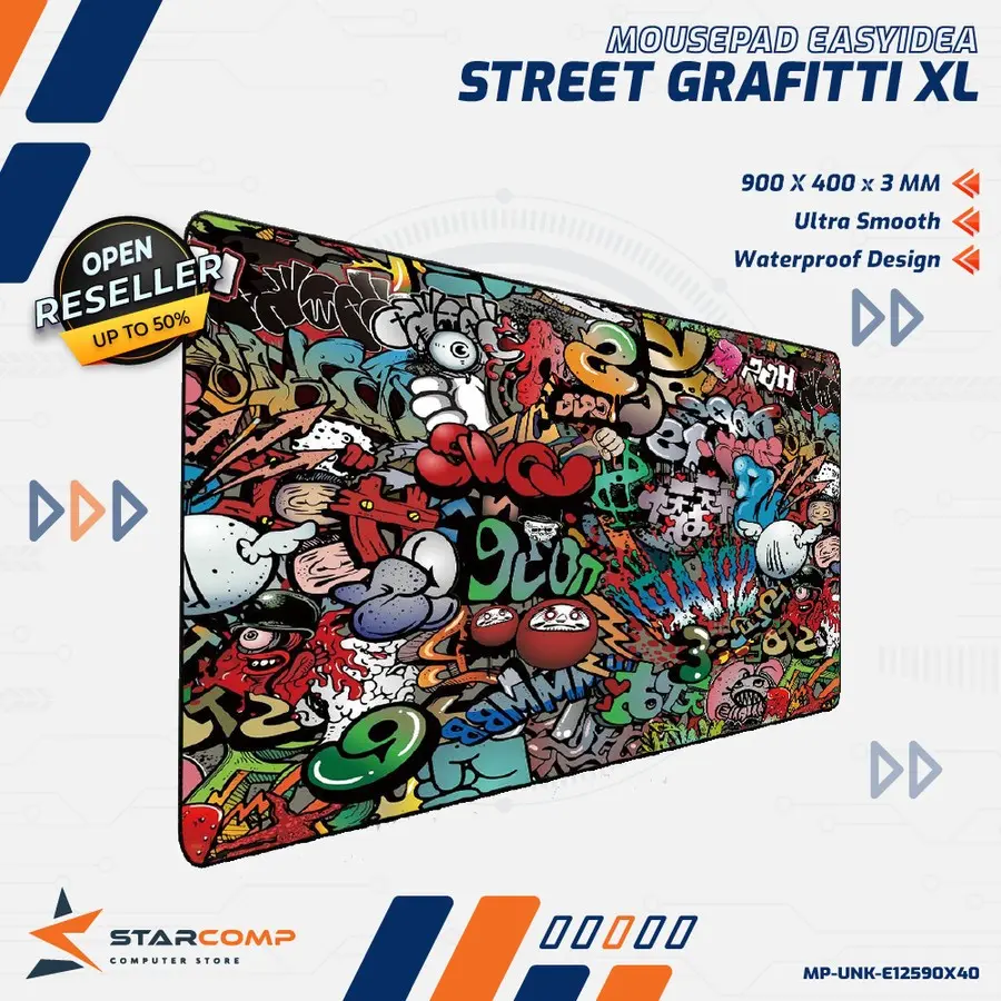MOUSEPAD STREET GRAFITTI 30X25| 80X30CM | 90X40CM