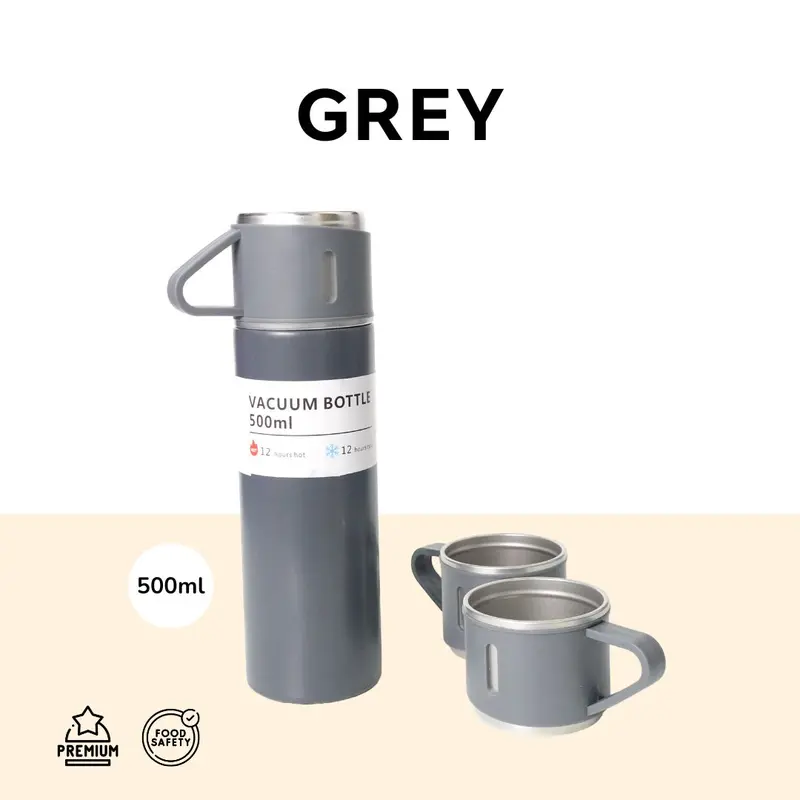 TERMOS SULTAN Vacuum Flask Set / Hampers / Botol Minum Cangkir Premium Serbaguna 500 ML Tahan Panas Dingin 4