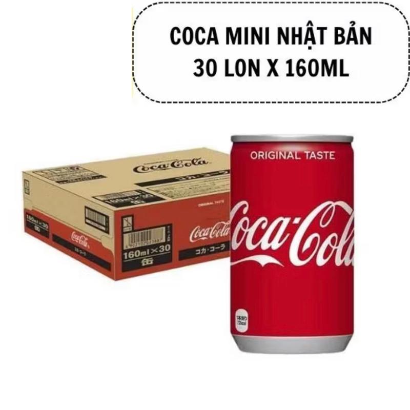 Coca Cola Thùng 30 Lon Coca Nhật Bản Lon 160ml Nước Ngọt Có Ga Không Bị Ngọt Gat Uống Nhỏ Date mới