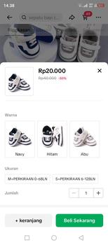Product Review of Sepatu Bayi Murah Laki-laki Perempuan Usia 0-12 Bulan Berkualitas Abu Kaki from F**6 1