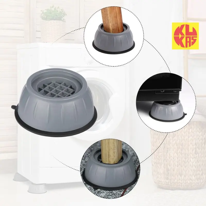 [isi 4 pcs] Alas Kaki Mesin Cuci Kulkas Universal Anti Slip dan Anti Getaran Tatakan Pelindung Meja Getar KUKAS.ID 3