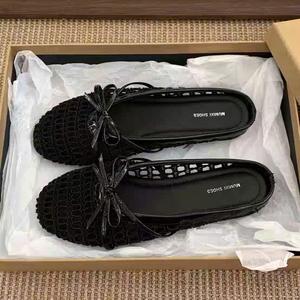 Dép sục lưới nữ đế bằng lưới thoáng khí mới êm chân mũi kín dép phù hợp đi chơi, đi biển hè 2025 L1