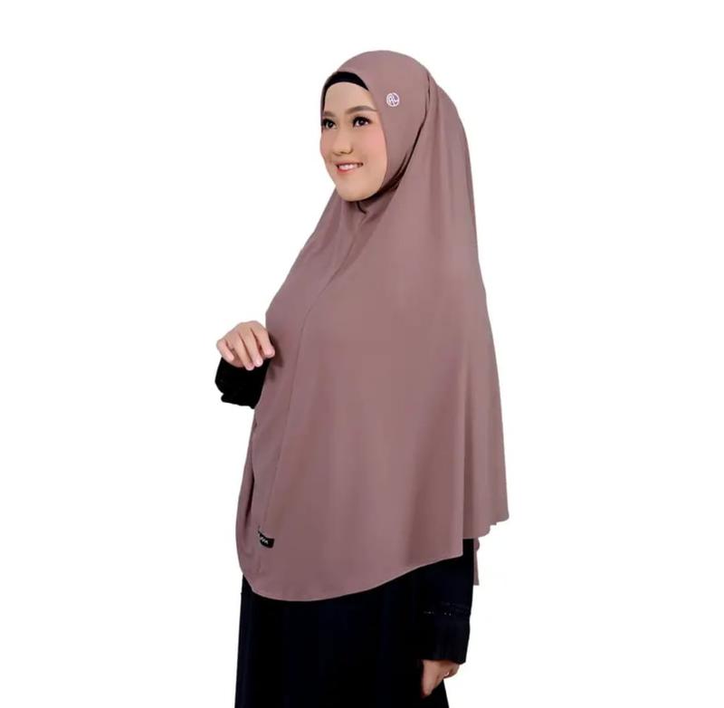 Product Introduction of jilbab dewasa yumna L Hijab instan non pet syar'i Jersey super premium oval panjang bordir kerudung dewasa 2