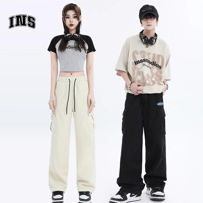 Product Introduction of Celana cargo panjang pria celana panjang cargo pria celana joger pria jumbo baju cowok keren celana pinggang karet celana kantong Loose pants Celana olahraga hitam oversize Kerja Straight Jogger Fit 17