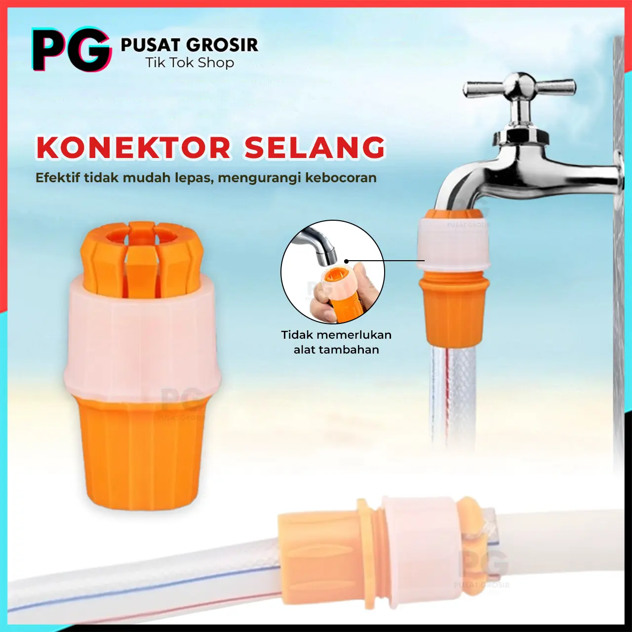 Konektor Selang Sambungan keran air conector Hose Connector penyambung kran fleksibel