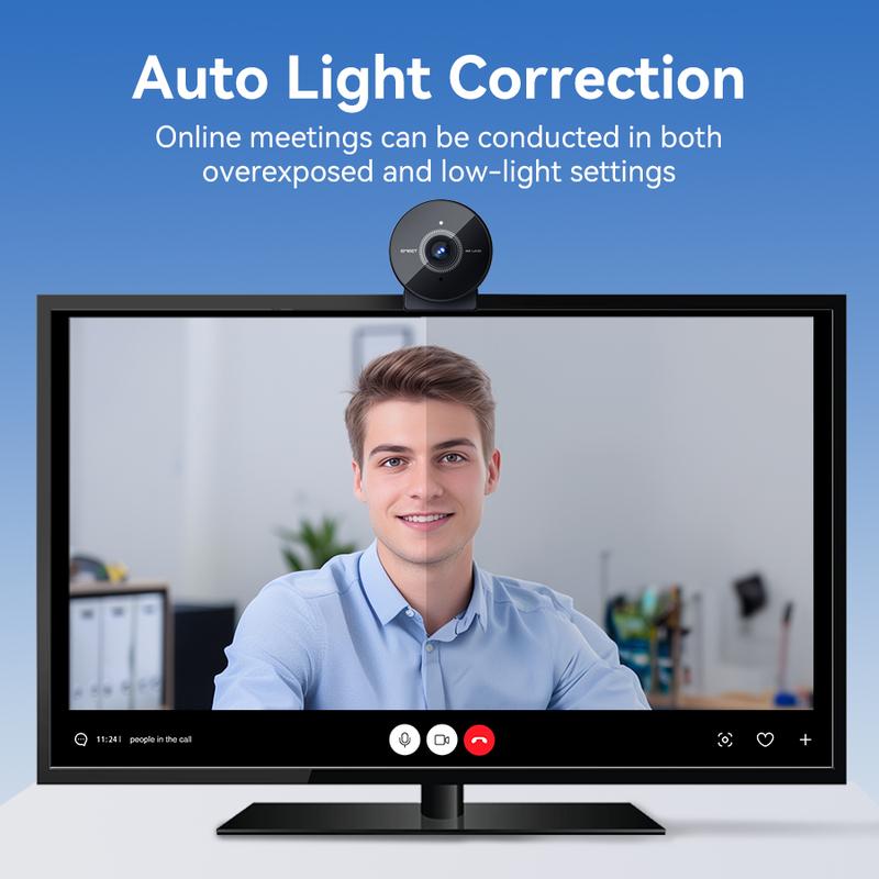 Product Introduction of EMEET C950 4K Webcam for PC, Auto Light Correction, 70° FOV for Personal Use, Plug&Play Perfect for personal streaming 6