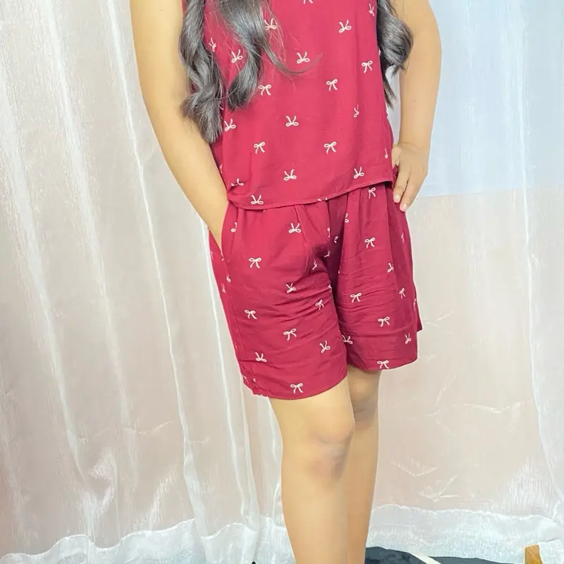 Set Pendek Rayon Viscouse untuk Wanita - Model Terbaru - Celana, Baju, Dewasa, Setelan, Katun, Dress, Atasan 3