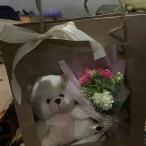 Tipe 2 Polosan Tas Hampers wisuda Tas mika boneka / buket bunga artificial/ kado wisuda  / buket bukan uang / piala boneka wisuda / tas mika