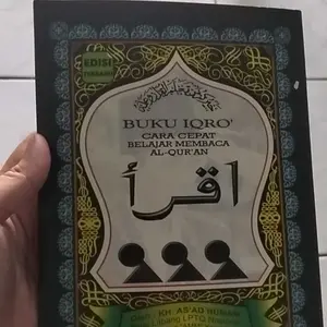 Buku Iqro Anak Iqra Anak BesarJilid 1 Sampai 6 dengan Juz Amma Cara Cepat Baca Al Quran HVS Dan CD Buram / AMM - AMM
