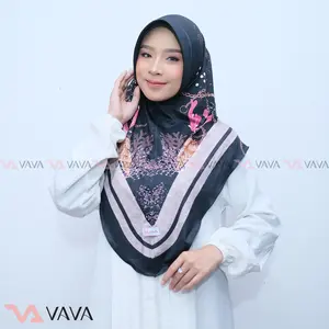 VAVA Hijab - Jilbab Instan Bergo Premium SEA - Mahkota Muslim Kerudung Wanita Dewasa Panjang Khimar Syar'i Renda Cantik