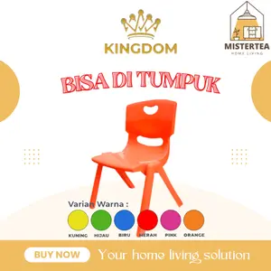 [READY STOCK] KINGDOM PLAST KURSI PLASTIK ANAK / BANGKU TUMPUK / PLASTI / SUSUN / SEKOLAH PREMIUM