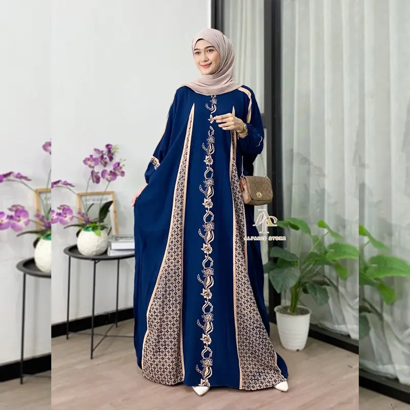 Kaftan Motif Fatma Rayon Premium Jumbo Ld 180 cm 1