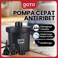 Gambar (Best Deal) Goto [COD] Stormy Pompa Angin Listrik Kolam Renang Kasur Elektrik Air Pump - HITAM dari Goto Living Kota Tangerang 1 Tokopedia