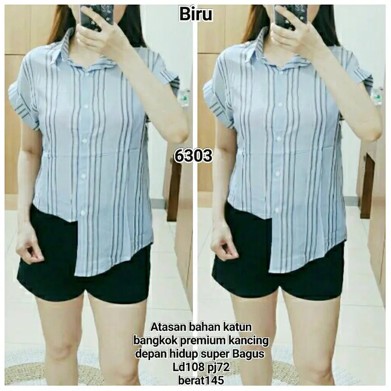 Atasan bahan katun kode 6303 1