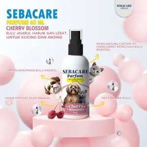 SEBACARE Parfum Hewan Kucing & Anjing Wangi Tahan Lama Aroma Cherry Blossom - isi 60ml