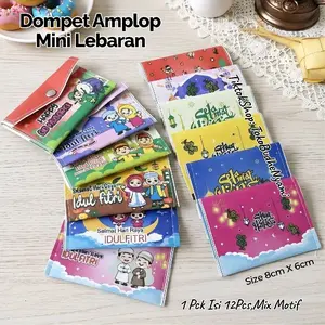 Dompet Amplop Mini Edisi Lebaran Imlek Natal 1 Pack Isi 12pcs Motif Random