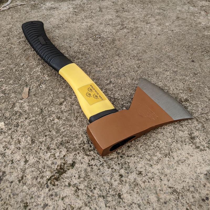 Kapak Belah Kayu Kampak CARL SCHLIEPER Gagang Fiber Lapis Karet 600 Gr Cap Mata Anti Karat Tajam Baja Berkualitas 3