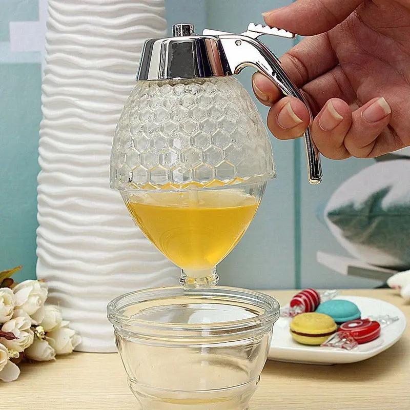 Dispenser Jar Teko Botol Madu Sirup Serbaguna Tempat Madu Anti Semut 1
