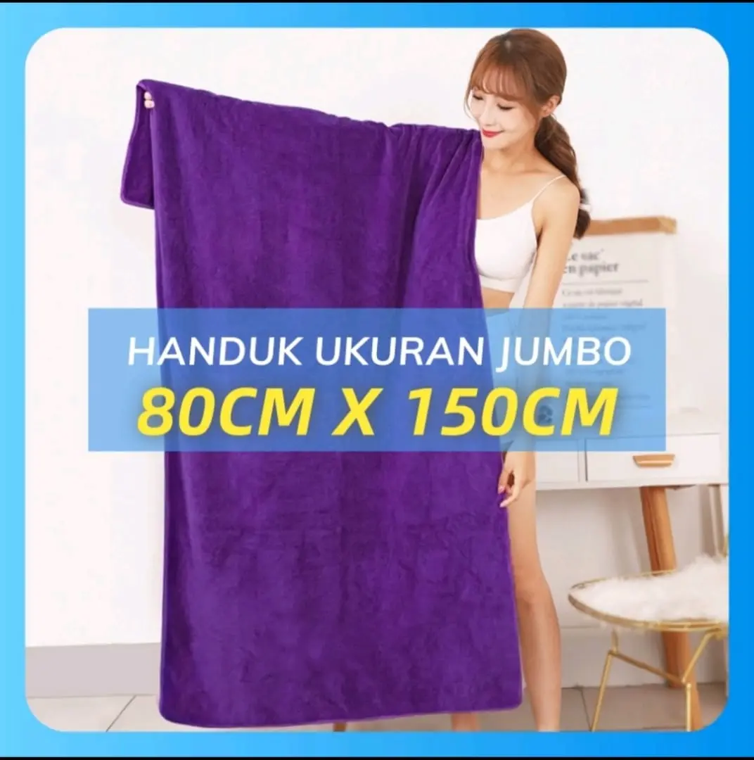 TERLARIS HANDUK MANDI DEWASA MICROFIBER 70CM X 140CM