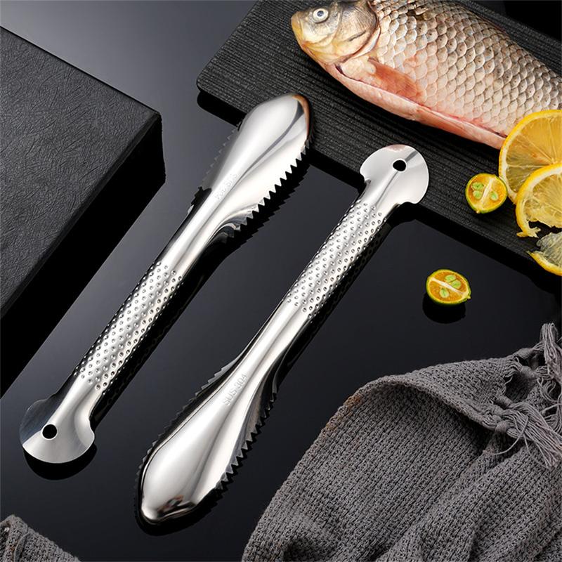 Dụng Cụ Tẩy Vảy Cá Làm Sạch Nhanh, Được Làm Bằng Thép Không Gỉ 304, An Toàn Cho Máy Rửa Bát 0