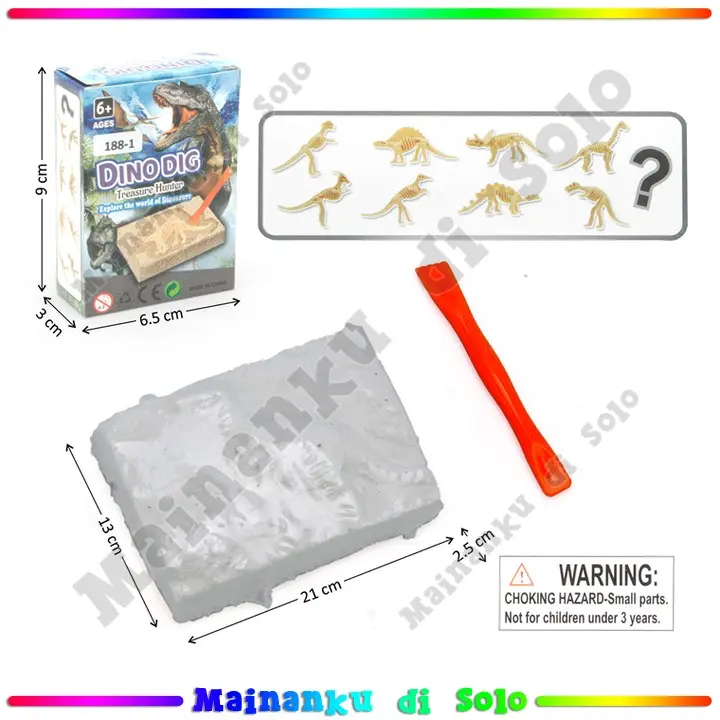 Mainan Edukasi Mainan Gali Dinosaurus Dino Dig Treasure Hunter